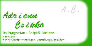 adrienn csipko business card